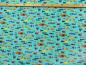 Preview: Fische bunt aqua türkis Patchworkstoff Benartex mit Maß
